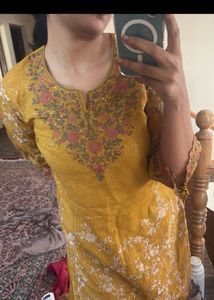 NEW MUSTARD GHARARA for weddings