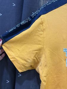 Men's Yellow Graphic Print T-Shirt
