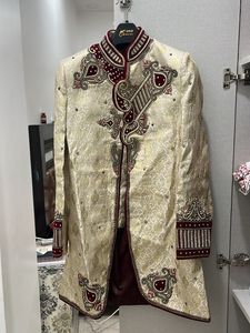 New Shadhi Sherwani 3 Piece Set Size M