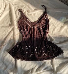 Boho Embroidered y2k Top