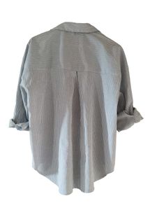 ZARA Striped Oversized Button-Down Shirt