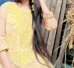 Elegant Yellow Embroidered Lehenga Choli