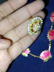 Lotus Design Bracelet gold plated