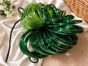 Green Glass Bangles Set