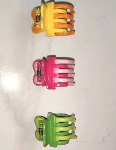 Set of 3 Colorful Hair Claw Clips