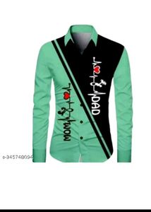 Men's Mom &amp; Dad Printed Shirt Febric