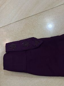 Elegant Purple Embellished Kurta