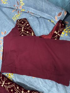 Maroon Designer Lehenga Choli Set