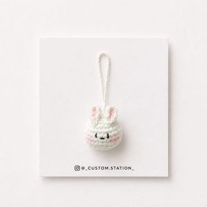 Handmade Crochet Bunny Charm