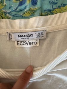 Mango Basic White T-Shirt