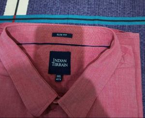 Men's Red Slim Fit Shirt