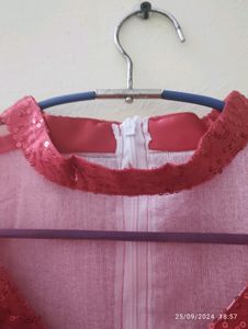 Georget Gown With Sequence Work