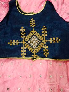 Pink Lehenga Choli Set for 11,12 year