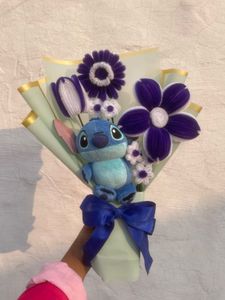 Disney Stitch Plush Flower Bouquet Gift