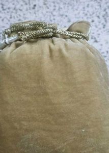 Elegant Pearl Embellished Drawstring Potli Bag