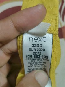 Vibrant Yellow Textured Bra