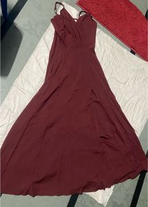 Burgundy Maxi Slip Dress