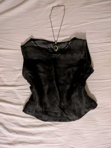 Elegant Black Sleeveless Top
