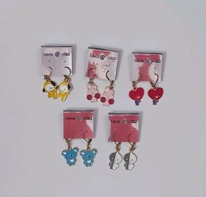 BT21 Cartoon Character Earrings