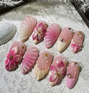 5 piece Floral Nail Art Press-Ons