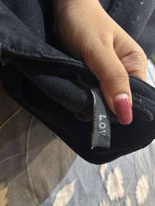 Wide Leg black Blue Pants