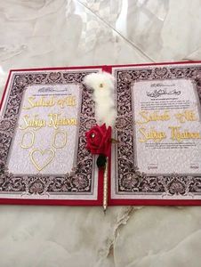 Wedding Nikah Nama Certificate