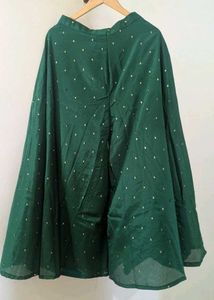 Festive Wear Green Floral Kurta Set