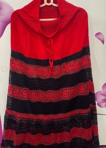 Red &amp; Black net Skirt
