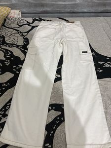 Stylish White Wide Leg Jeans