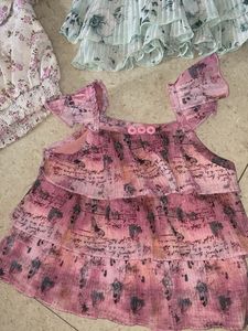 Floral Girls' Tops (Set of 3)
