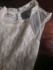 UK brand full length satin lace gown
