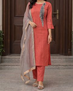 🌸Kurta pant set with dupatta