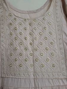 Embroidered Kurta with Embellishments