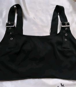 Black Halter Neck Top