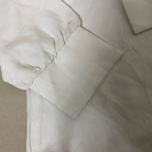 Old Navy formal bishop sleeve solid white top