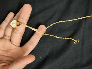 Heart Lock pendant chain necklace