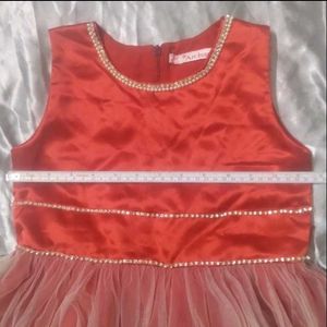 Girls Red Party Dress