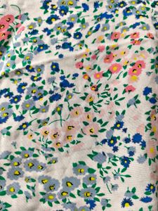 Floral Tie-Front Crop Top