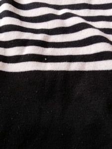 Striped Knit Long Sleeve Top