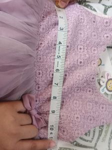 🫴🏻offer Lavender Tutu Dress with Lace Bo