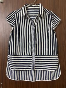 Chic Striped Button-Up Top