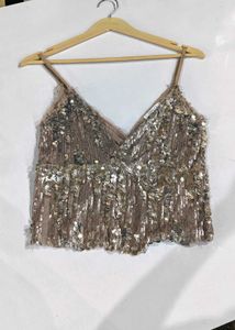 Sparkly Sequined Camisole Top