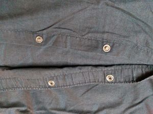 Men's Blue Button-Up Shirt