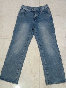Light Wash Straight Leg Jeans