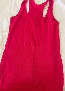Bright Pink Racerback Tank Top