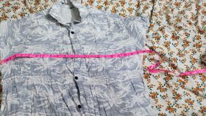 Men's Tropical Print Short Sleeve Shirt