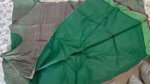 pure tusser silk semi stiched Kurta for Women