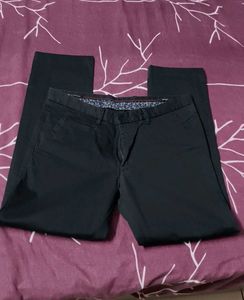Van Heusen Men Classic Black Pop Fit Cotton Pants