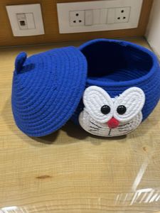 Cute Doraemon Blue Storage Basket