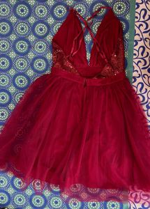 Sparkly Red Party Dress